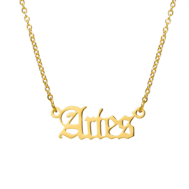 18k Gold Zodiac Necklace