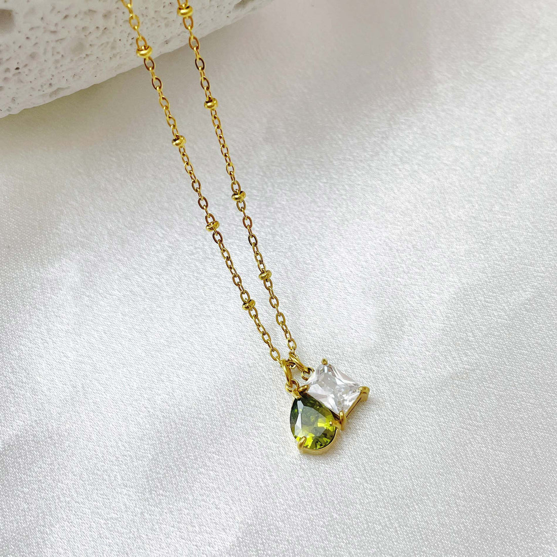 Duo Destiny Birthstone Necklace