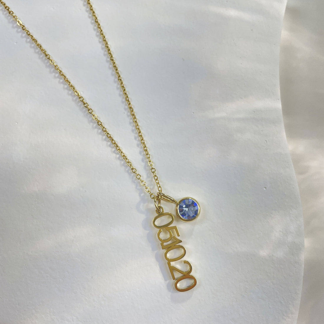 Vertical Date Necklace