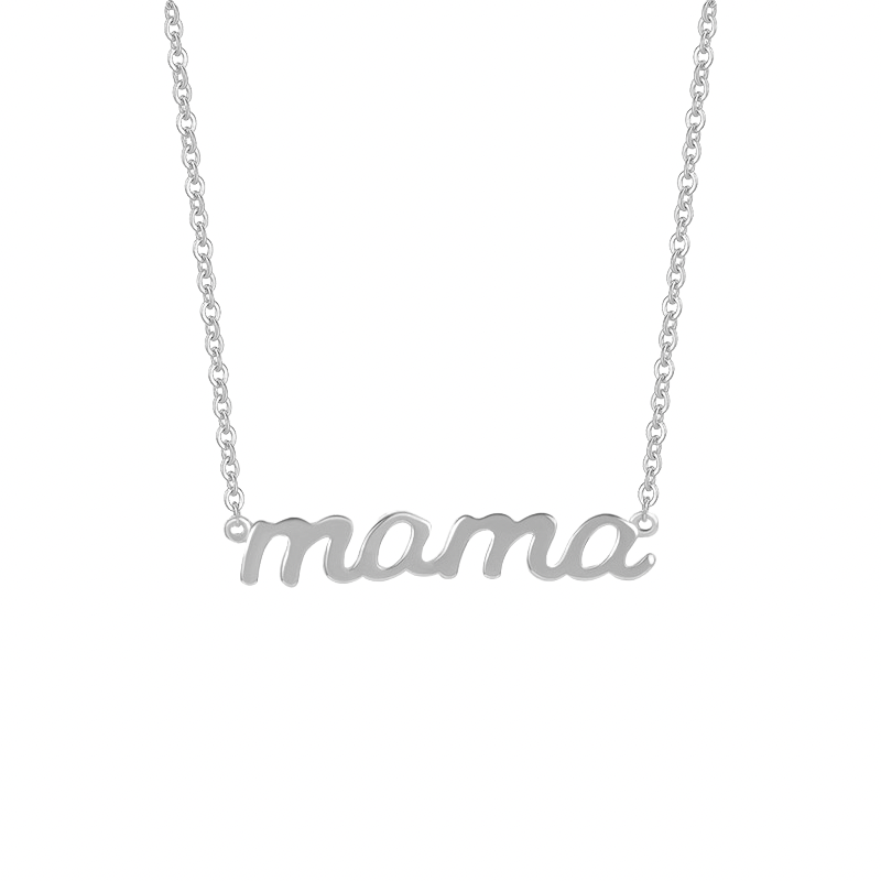 Sterling Silver Mama Necklace